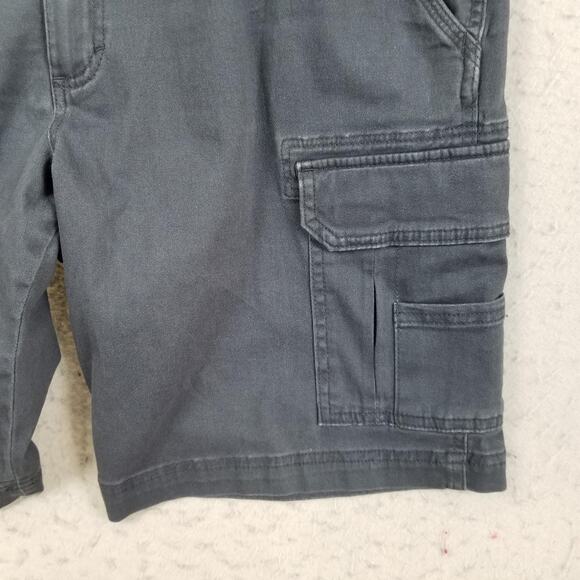 RedHead Cargo Shorts Mens 34 Gray Stretch Utility Outdoor Workwear Multi Pocket - Picture 3 of 16